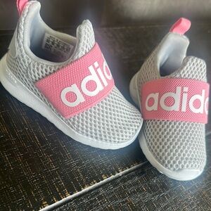 adidas | Shoes | Infant Adidas Pink And Gray Sneakers Lightweight Mesh  Slipon New | Poshmark